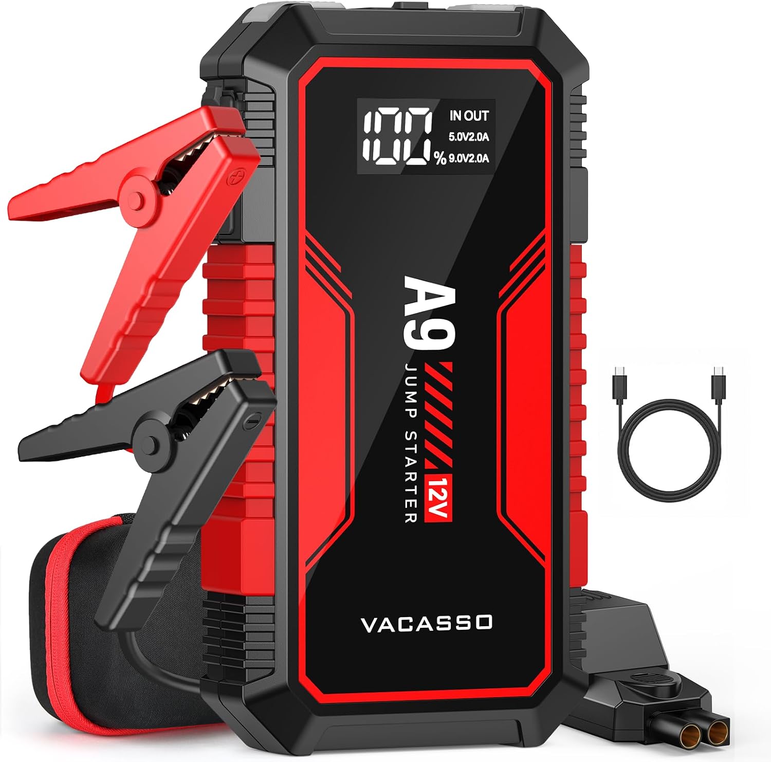 Vacasso A9 12V 4000A 휴대용 점프 스타터