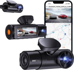 Vantrue N4 Pro 4K HDR 3채널 블랙박스 (128GB 마이크로 SD 카드 포함)