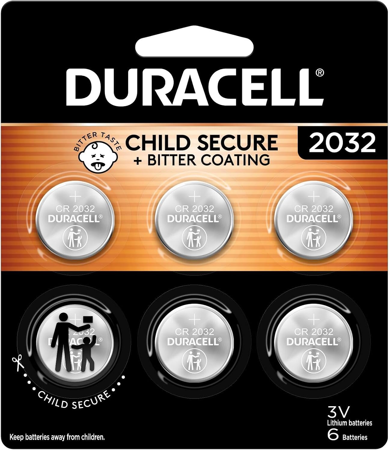 Duracell 2032 리튬 배터리 (6개입)