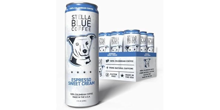 12PK Stella Blue Espresso Sweet Cream Latte 캔