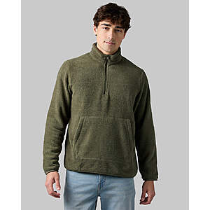 32 Degrees 남성용 Thermal Fleece 1/4 지퍼 탑