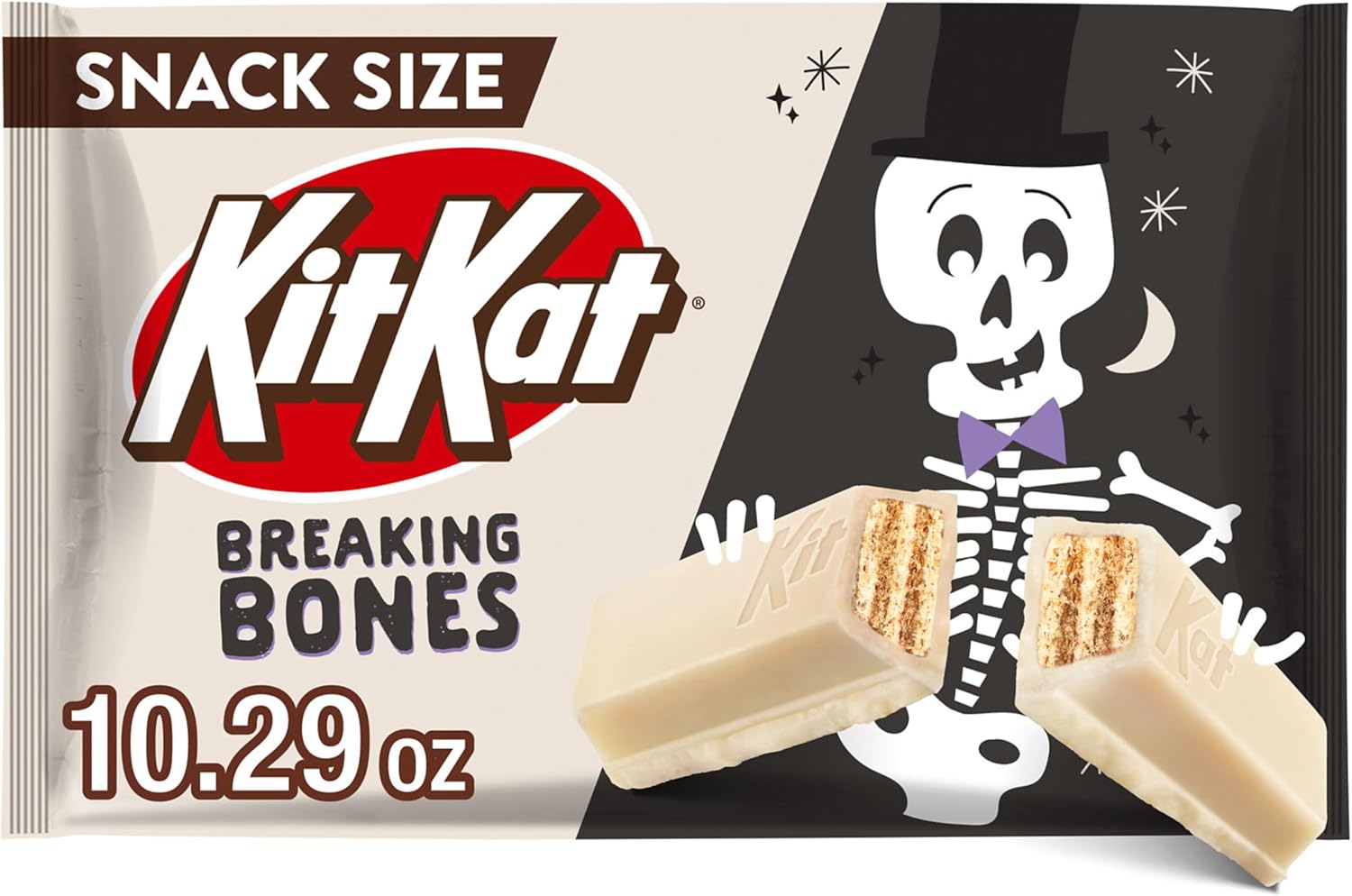 Kit Kat Breaking Bones 바닐라 맛 크림 웨이퍼 할로윈 캔디