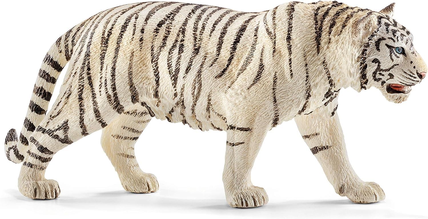 Schleich Wild Life 사실적인 화이트 타이거 피규어