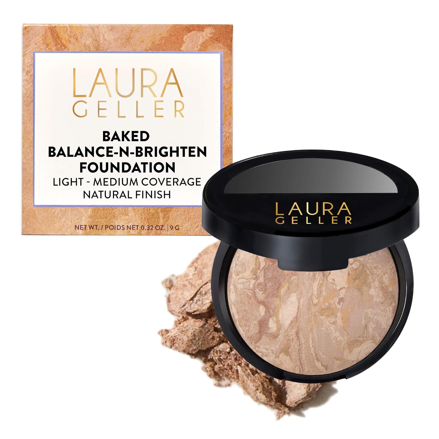 LAURA GELLER Baked Balance-n-Brighten 파우더 파운데이션 – Fair
