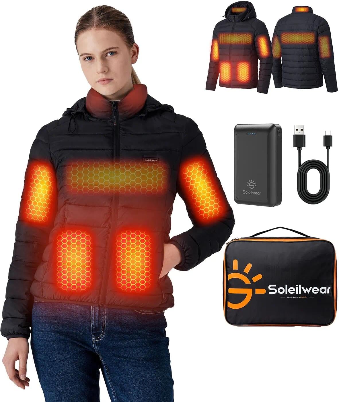 Soleilwear Graphene 여성용 히팅 재킷