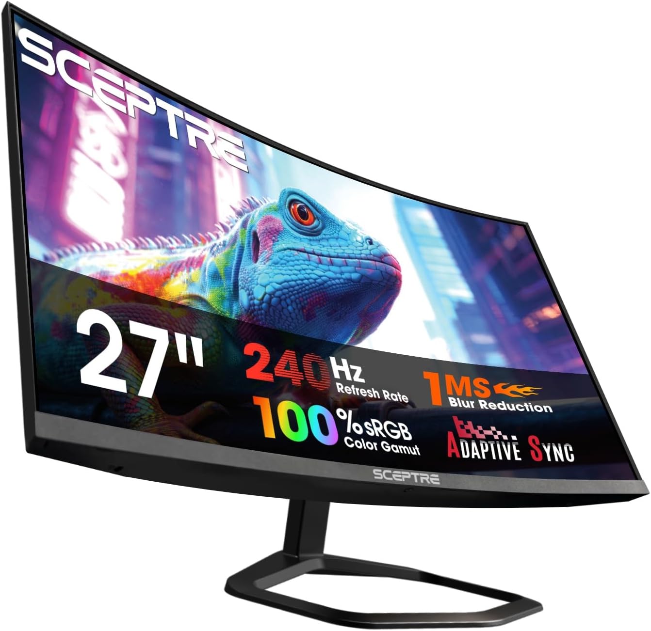 Sceptre 27인치 FHD 1080p 240Hz 1500R 곡면 게이밍 모니터