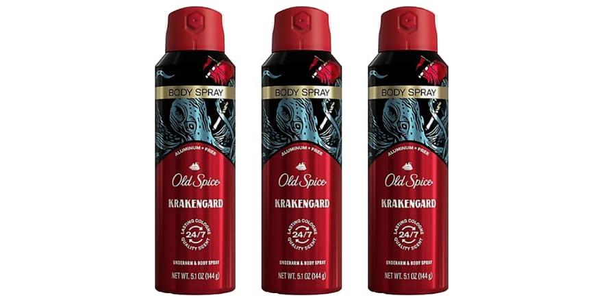 3PK 알루미늄 프리 겨드랑이 및 바디 스프레이
