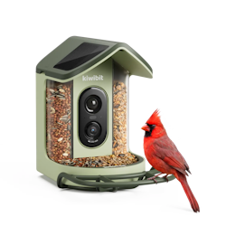Kiwibit Bird Feeder 2 Mini 4K AI 카메라 및 솔라 패널