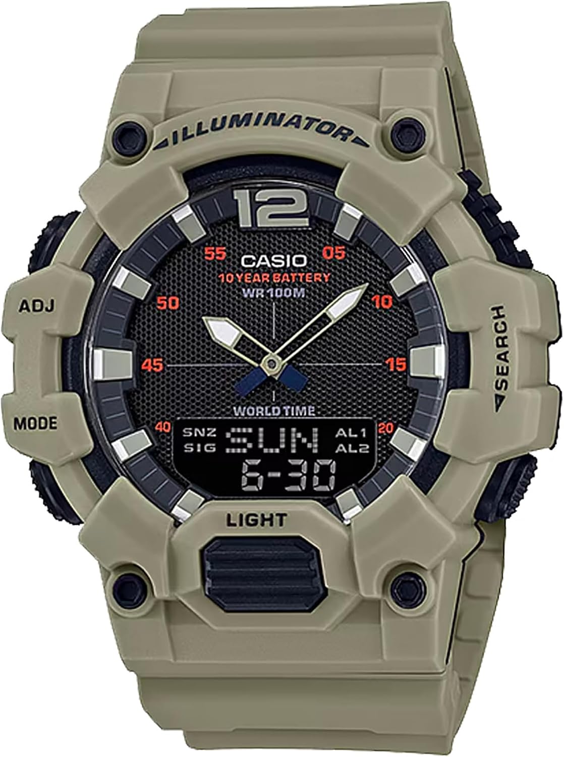 Casio 남성용 클래식 아날로그 디지털 디스플레이 쿼츠 시계