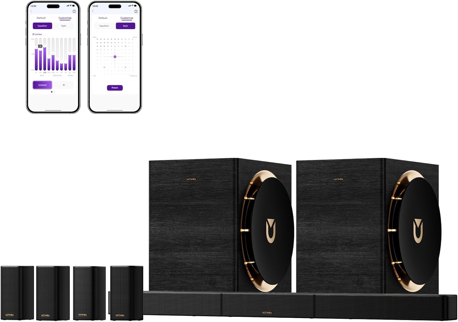 ULTIMEA Skywave X100 Dual 9.2.6 THX-Tuned 무선 서라운드 사운드 시스템