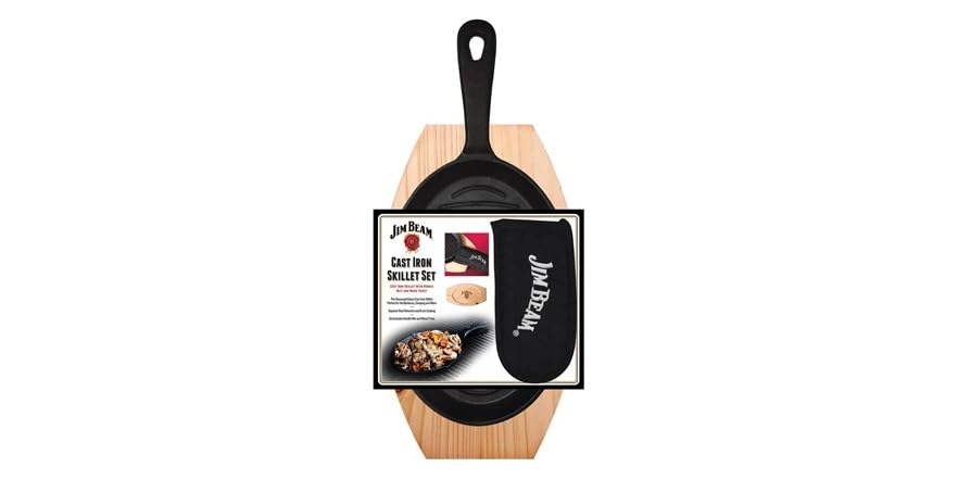Jim Beam 주물무쇠 팬 세트