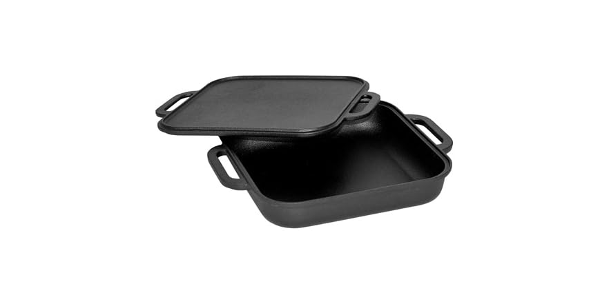 Jim Beam Cast Iron Skillet Griddle Set