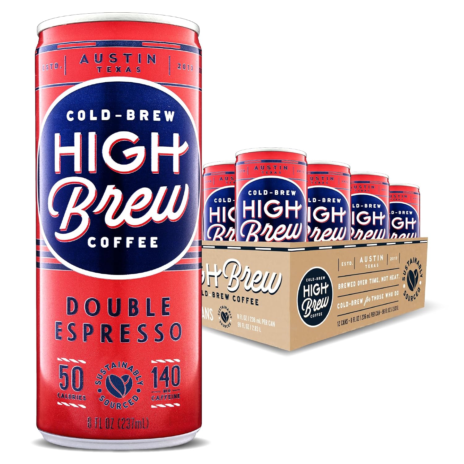 High Brew Coffee | 가볍게 단맛을 가미한 콜드브루 아이스 커피 (더블 에스프레소)