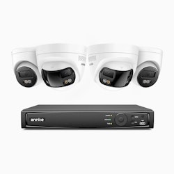 Annke 8채널 4K 4카메라 2TB PoE 보안 시스템