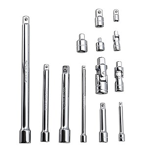 JobSmart 13pc SAE 소켓 액세서리 세트 (1/4인치, 3/8인치, 1/2인치)
