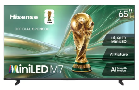 Hisense 65인치 M7 시리즈 Mini-LED QLED 4K UHD Google 스마트 TV (2026)
