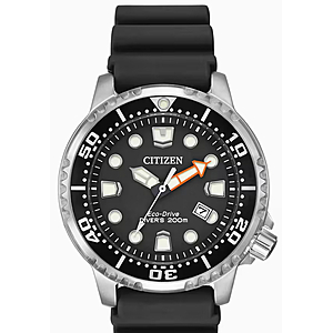 Citizen 44mm Eco Promaster Dive in Black Polyurethane & Stainless Steel