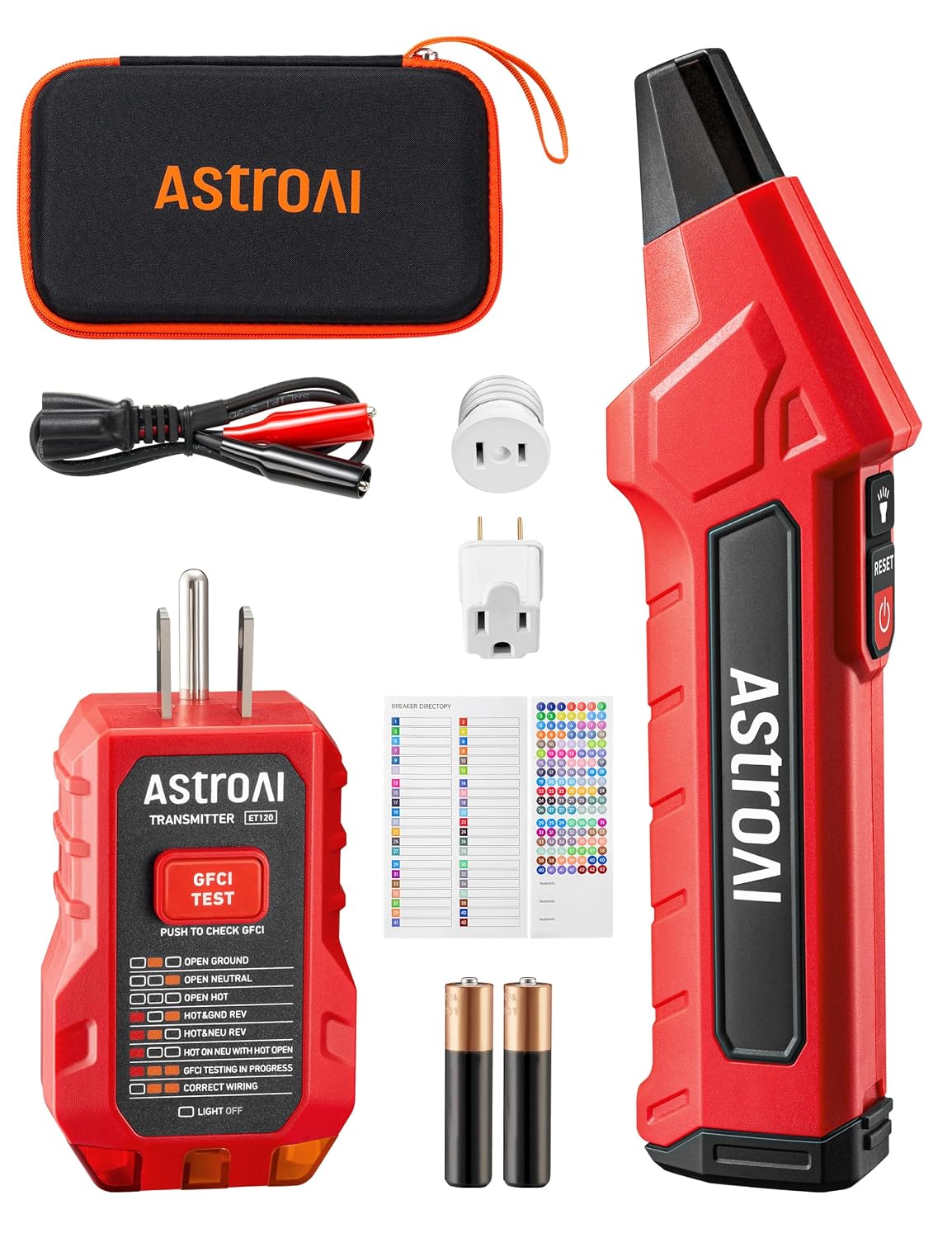 AstroAI Circuit Breaker Finder 및 GFCI 콘센트 테스터 키트