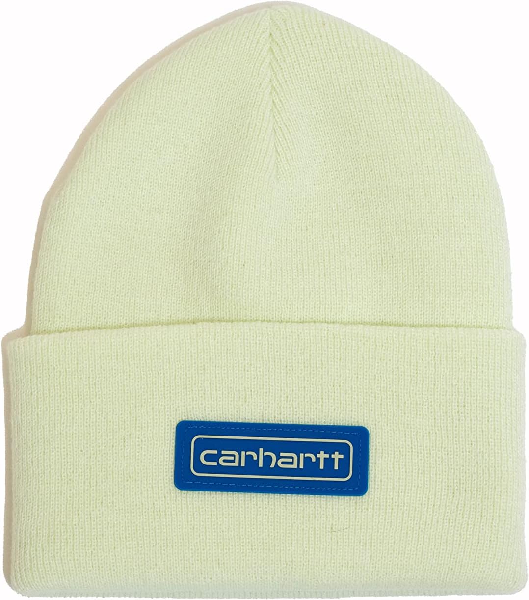 Carhartt 남성용 Knit Logo Patch Beanie