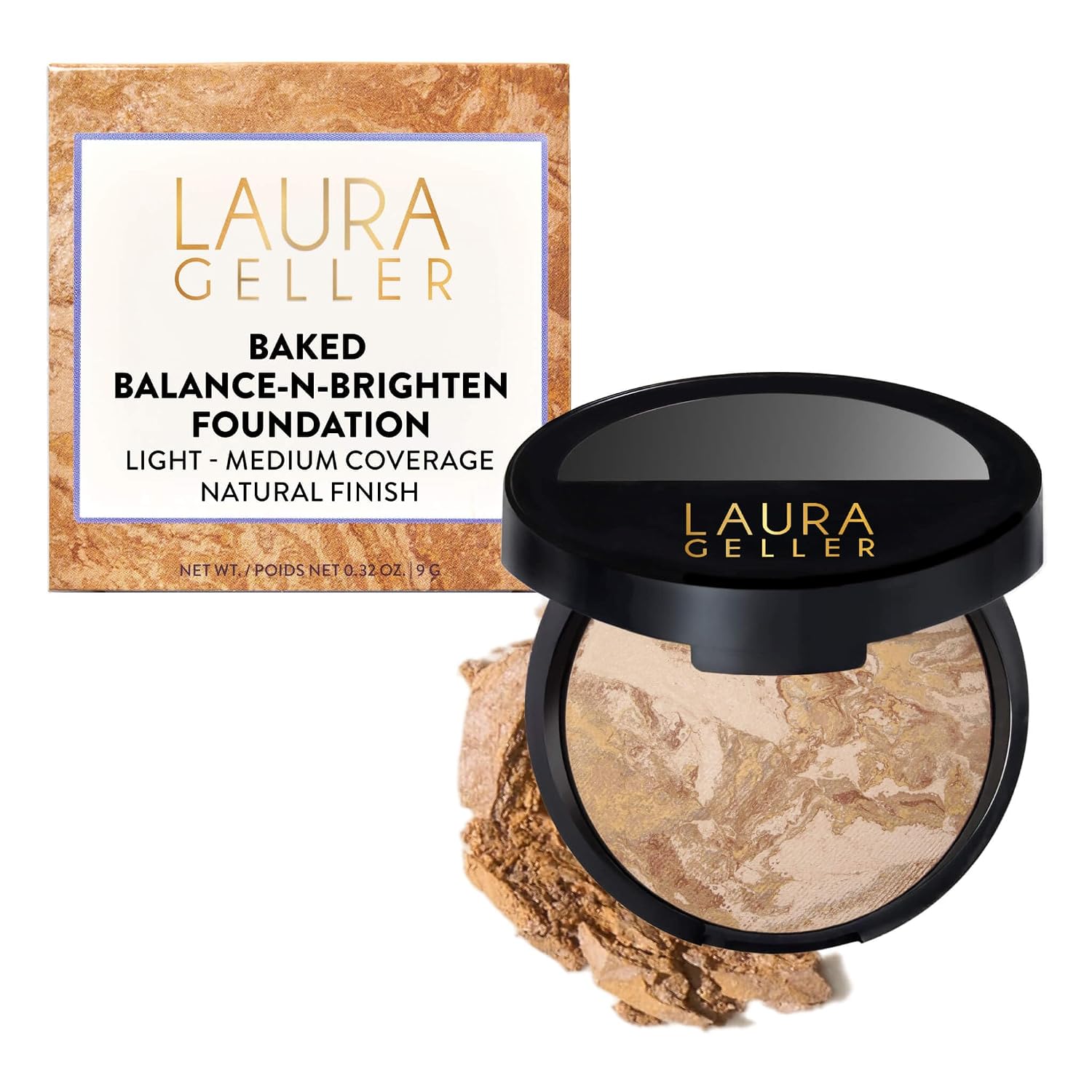 LAURA GELLER Baked Balance-n-Brighten Powder Foundation – Medium