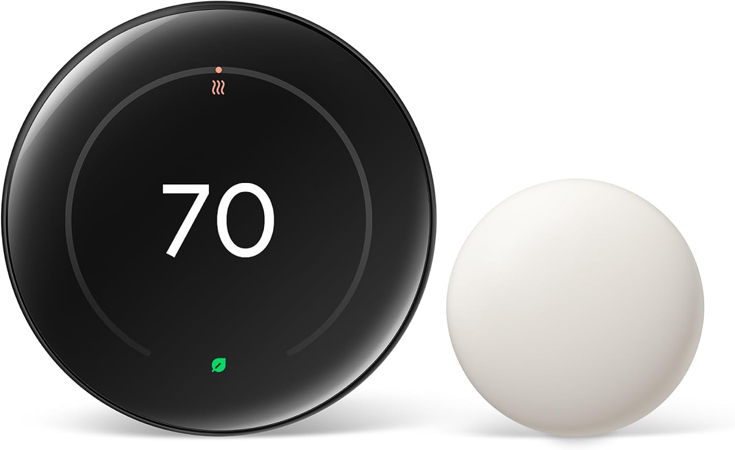 Google Nest Learning Thermostat (4세대) + Nest Temperature Sensor (2세대) - Obsidian