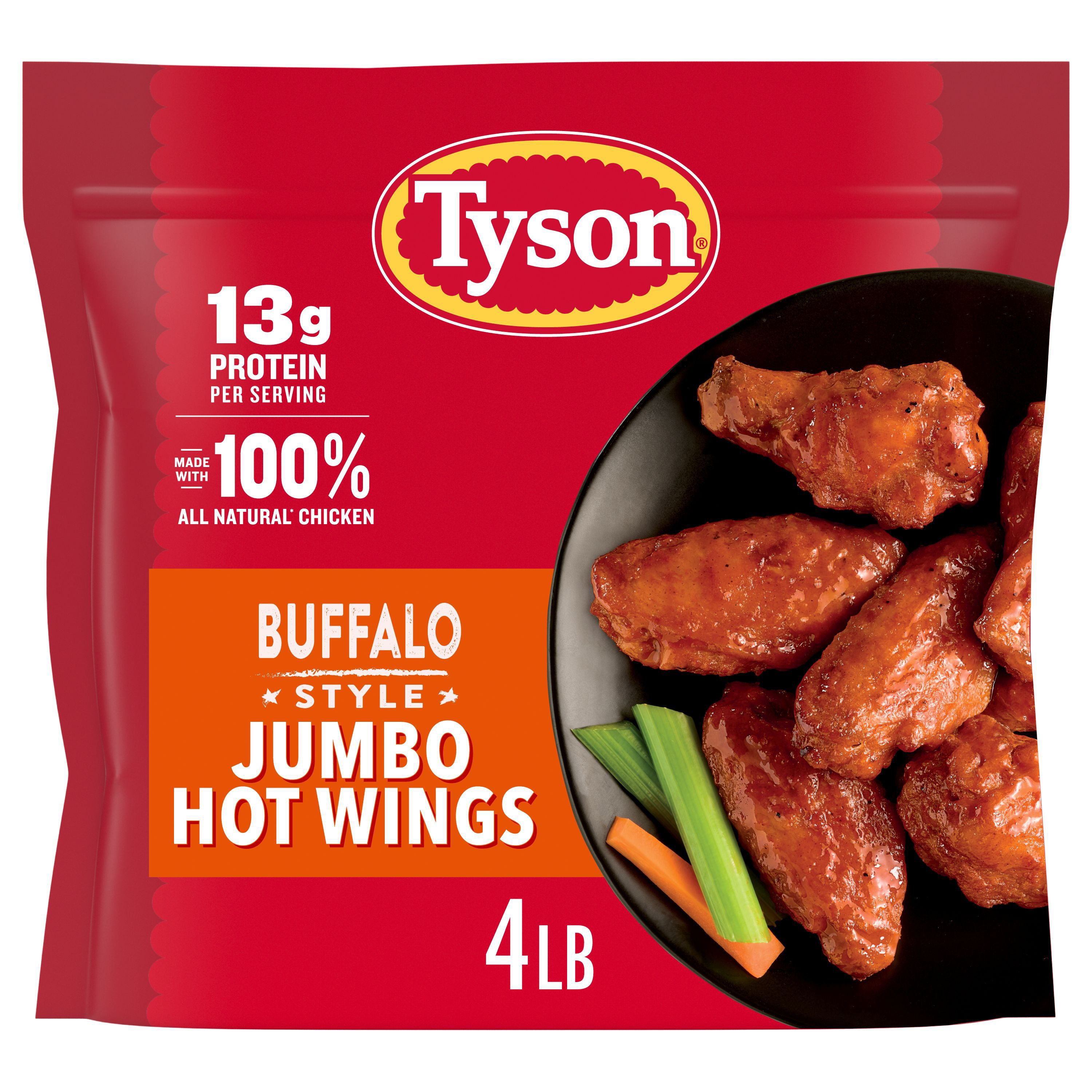 Tyson Bone-In Buffalo Style Hot Chicken Wings (냉동)