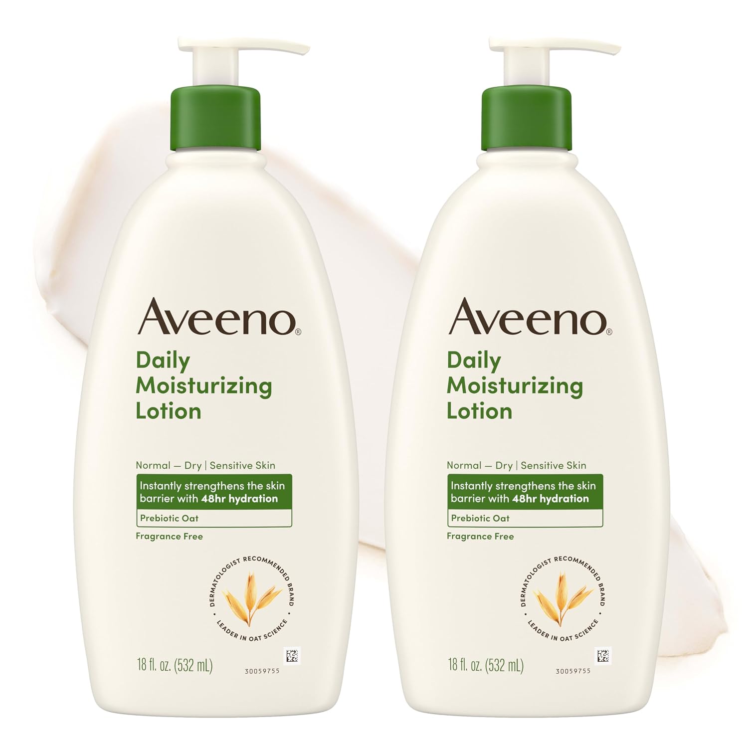 Aveeno 데일리 모이스처라이징 바디 로션 (무향), 2개 묶음