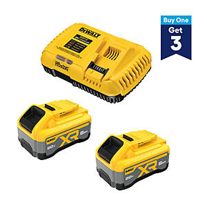 DEWALT 20V MAX XR 8Ah 배터리 2팩 및 추가 도구 3종 세트
