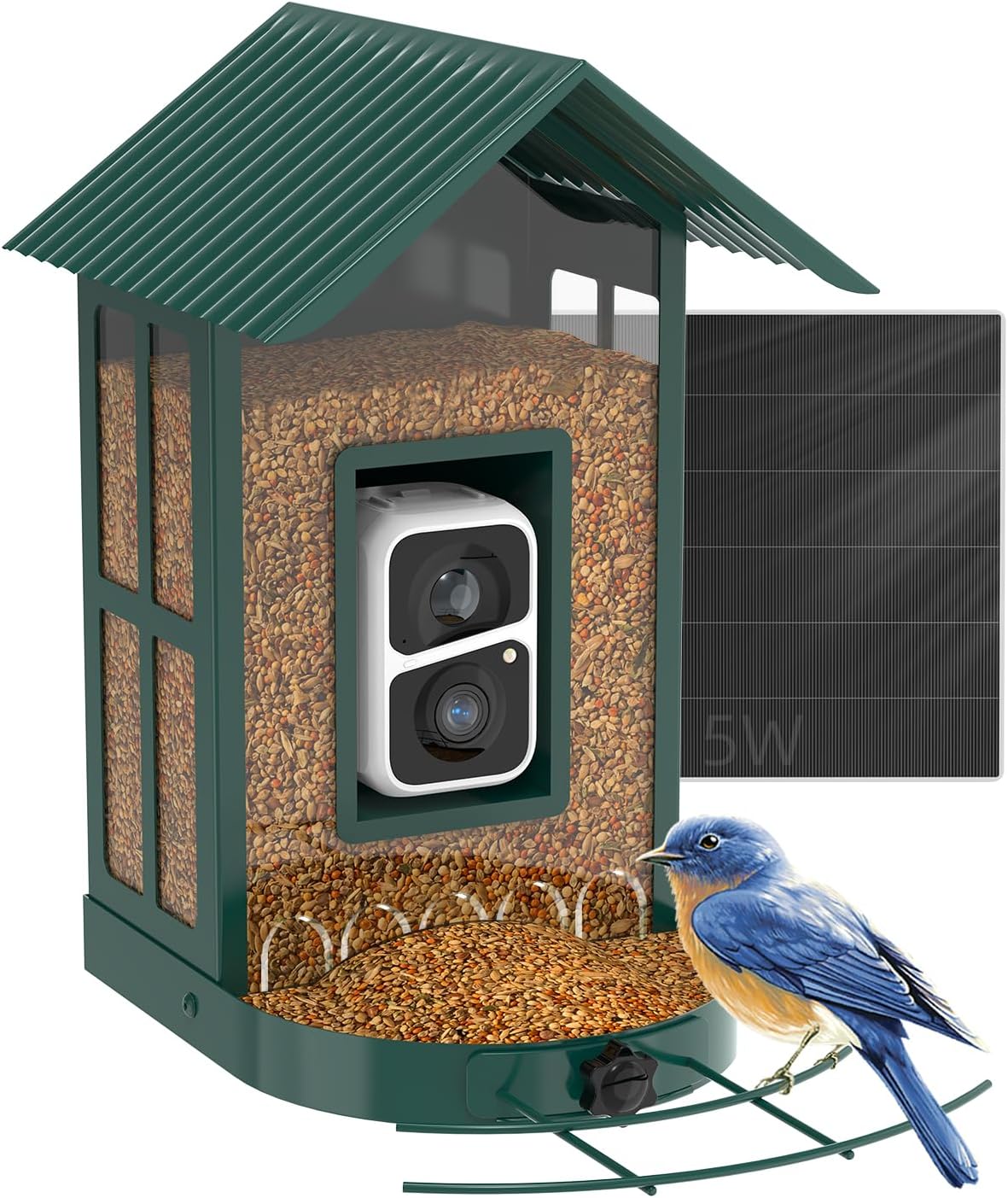 Soliom BF08 Solar Powered 2K Smart Bird Feeder with Camera