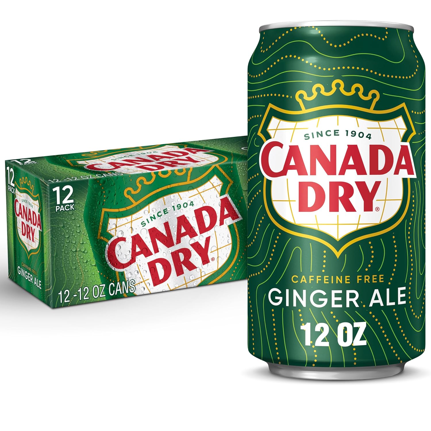 Canada Dry 진저에일 소다 12캔 팩