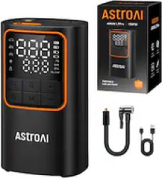 AstroAI 무선 150 PSI 타이어 인플레이터 (디지털 게이지, 오렌지)