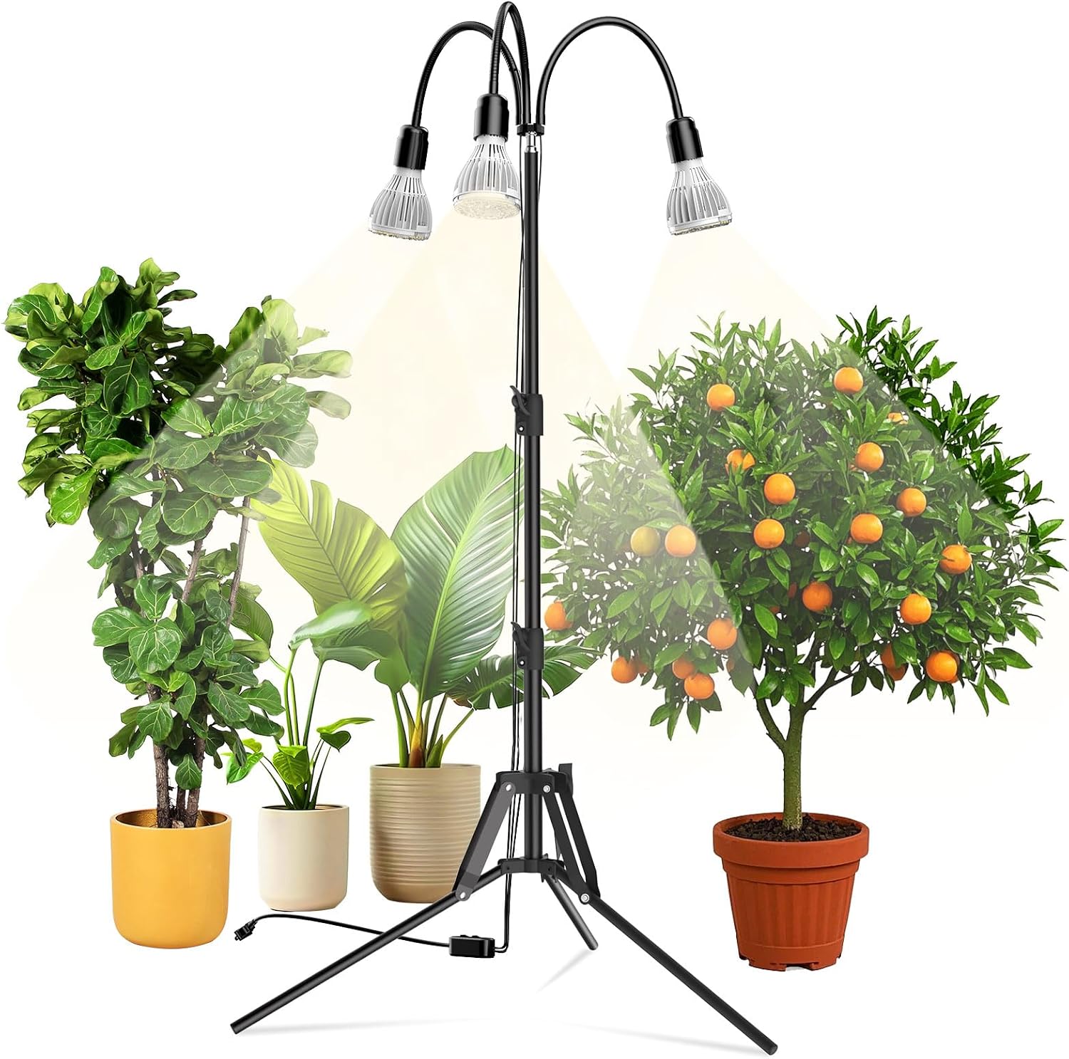 SANSI 90W 풀 스펙트럼 LED 삼각대 식물 성장등
