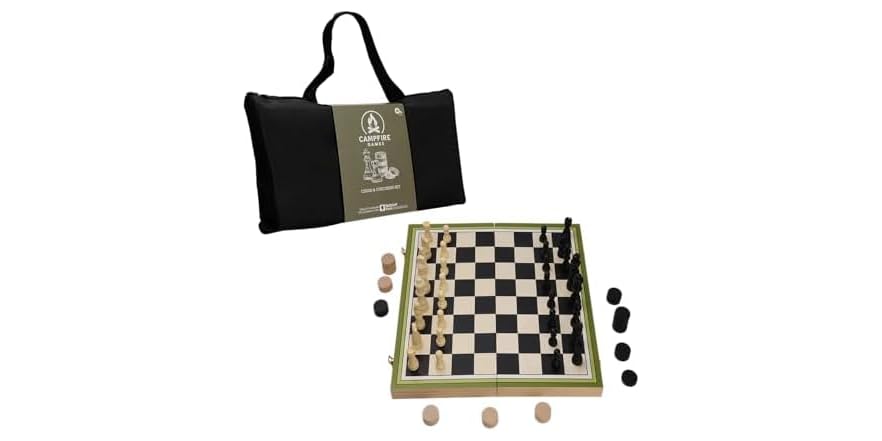 Campfire Games 2-in-1 Chess & Checkers 세트