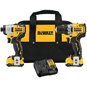 DEWALT XTREME 12V Max XR 브러시리스 드릴/임팩트 드라이버 2툴 콤보 키트
