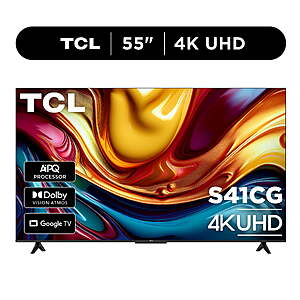55인치 TCL 55S41CG 4K UHD LED 60Hz 스마트 Google TV