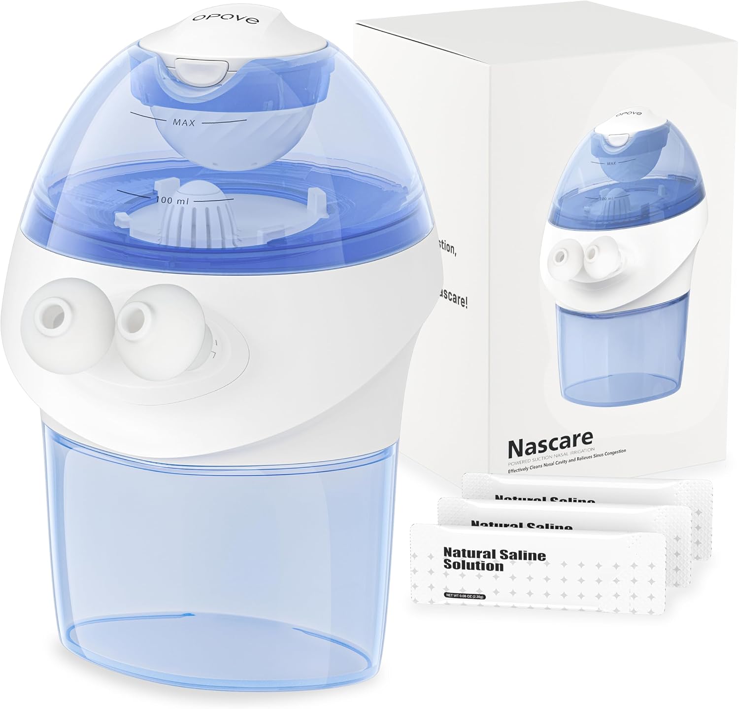 Opove Nasal Irrigation System, Sinus Rinse Kit (15 Salt Packets 포함)