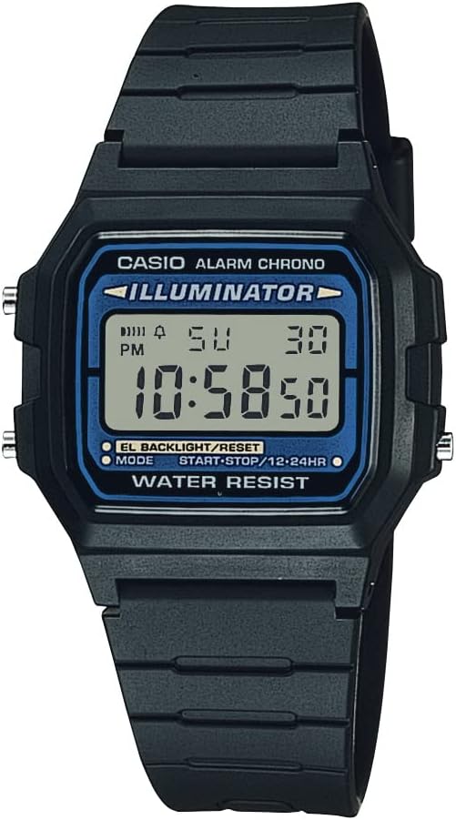 Casio F-105W-1A 빈티지 일루미네이터 클래식 디지털 시계