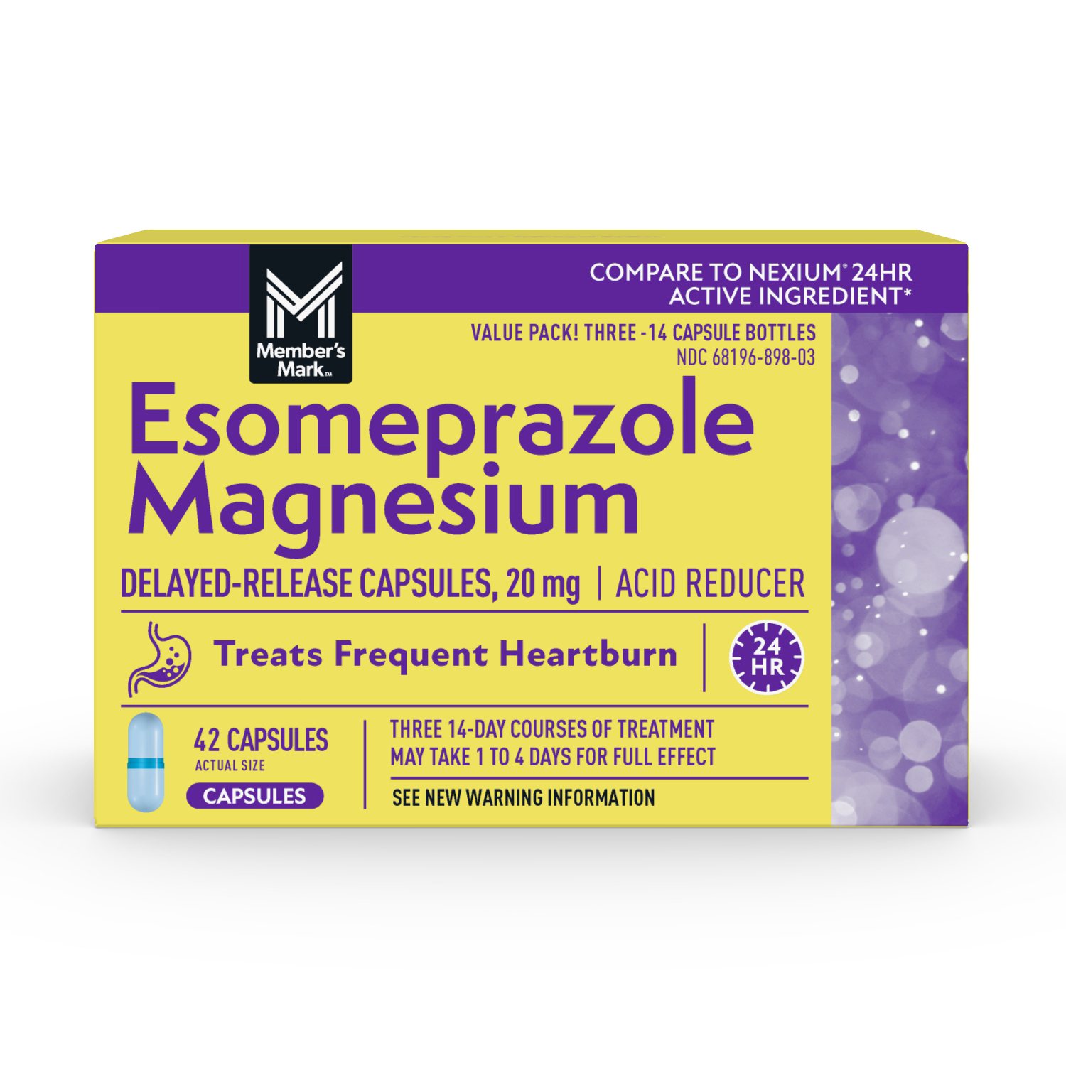 Member's Mark Esomeprazole Magnesium 캡슐