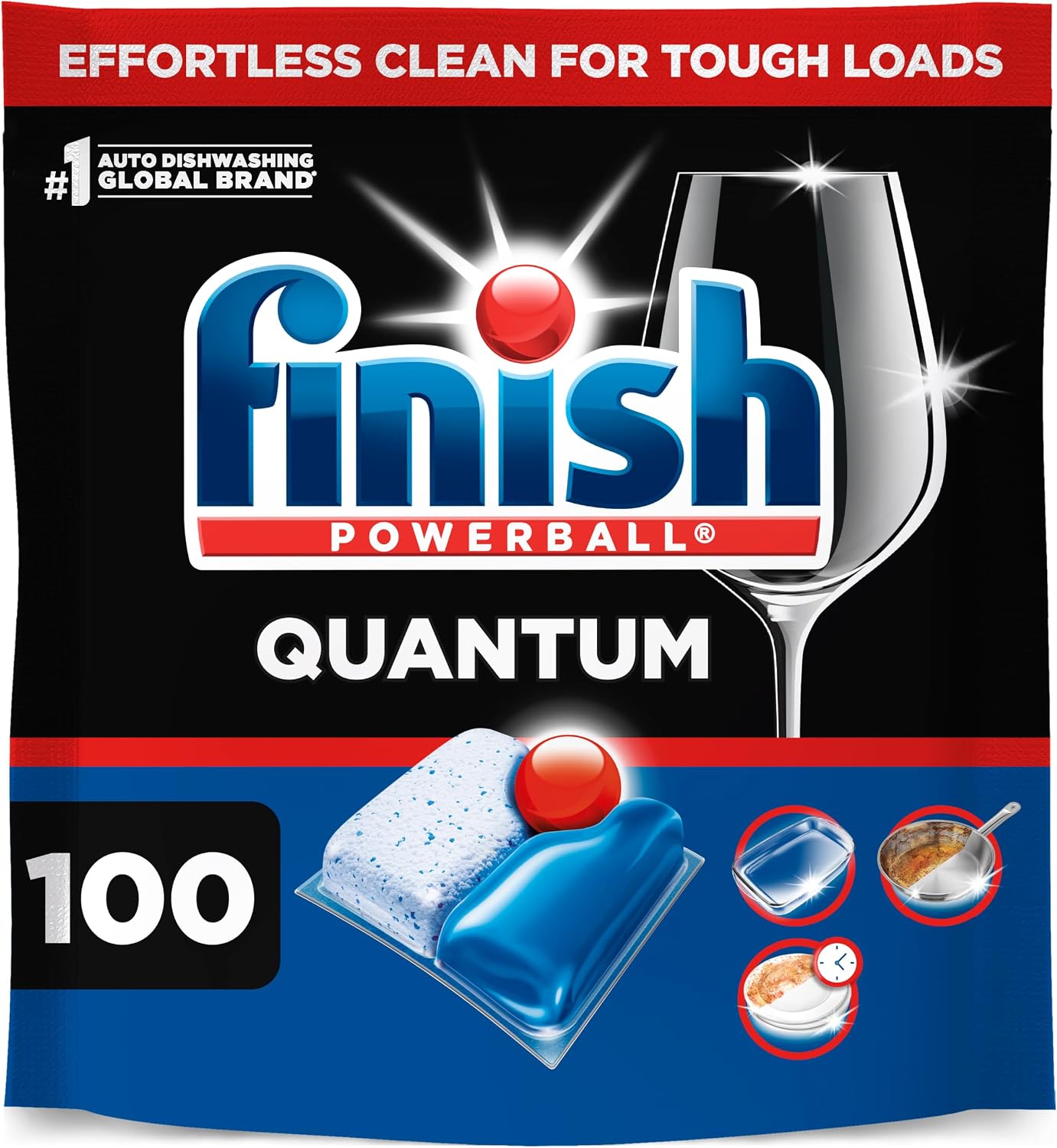 Finish Quantum 식기세척기 세제 100개입 (Fresh Scent)