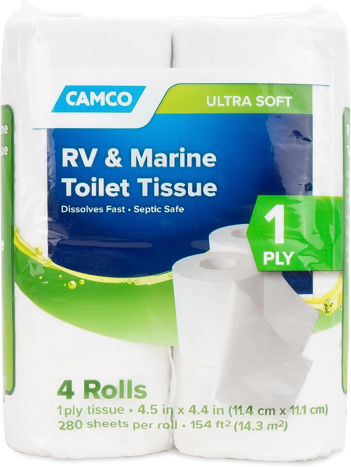 Camco Marine & RV 1-Ply 화장지 4롤