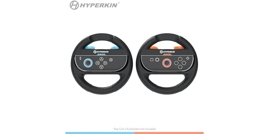 (2 Pack) Hyperkin Joy-Ride Racing Wheel for Switch