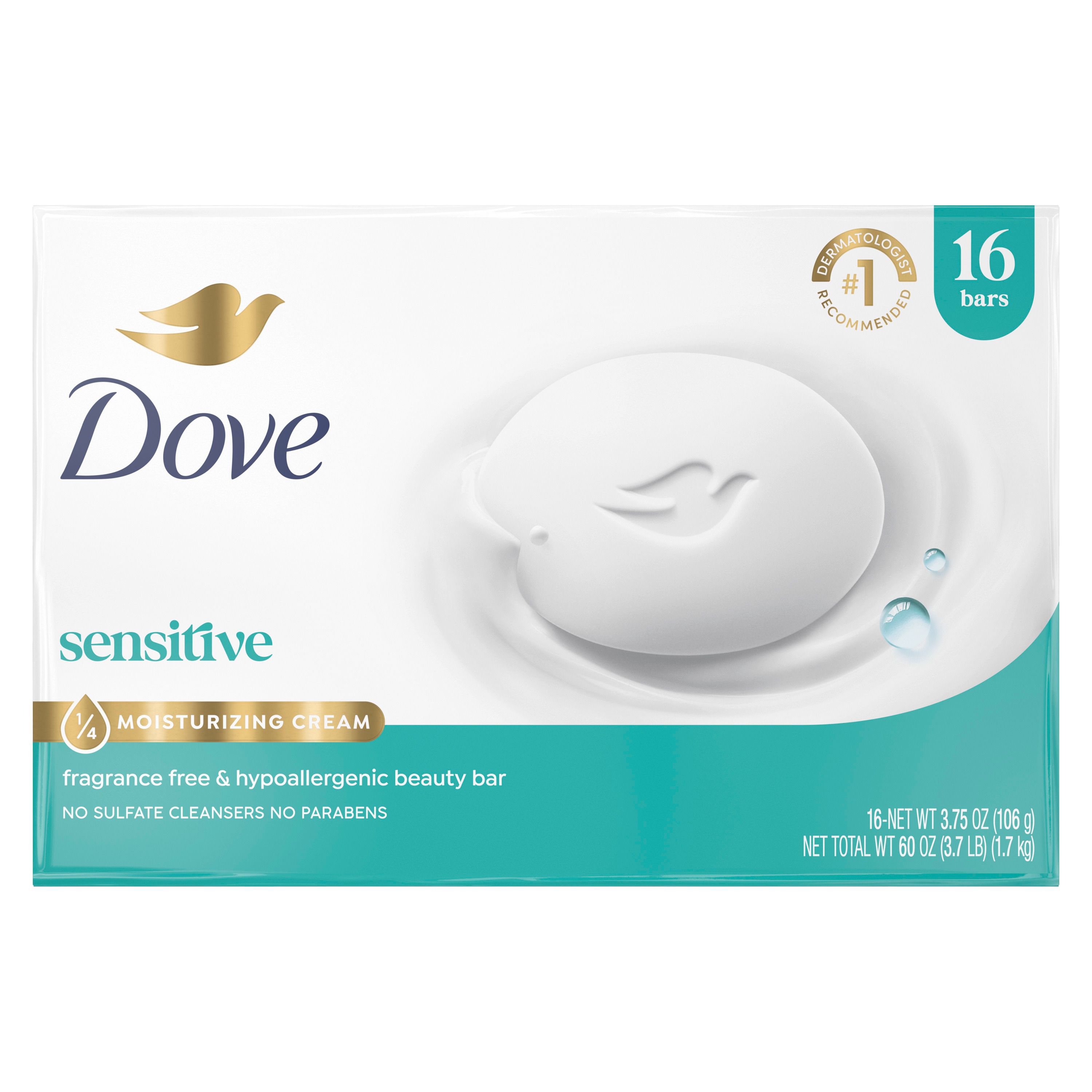 Dove Beauty Bar Soap 민감성 피부용