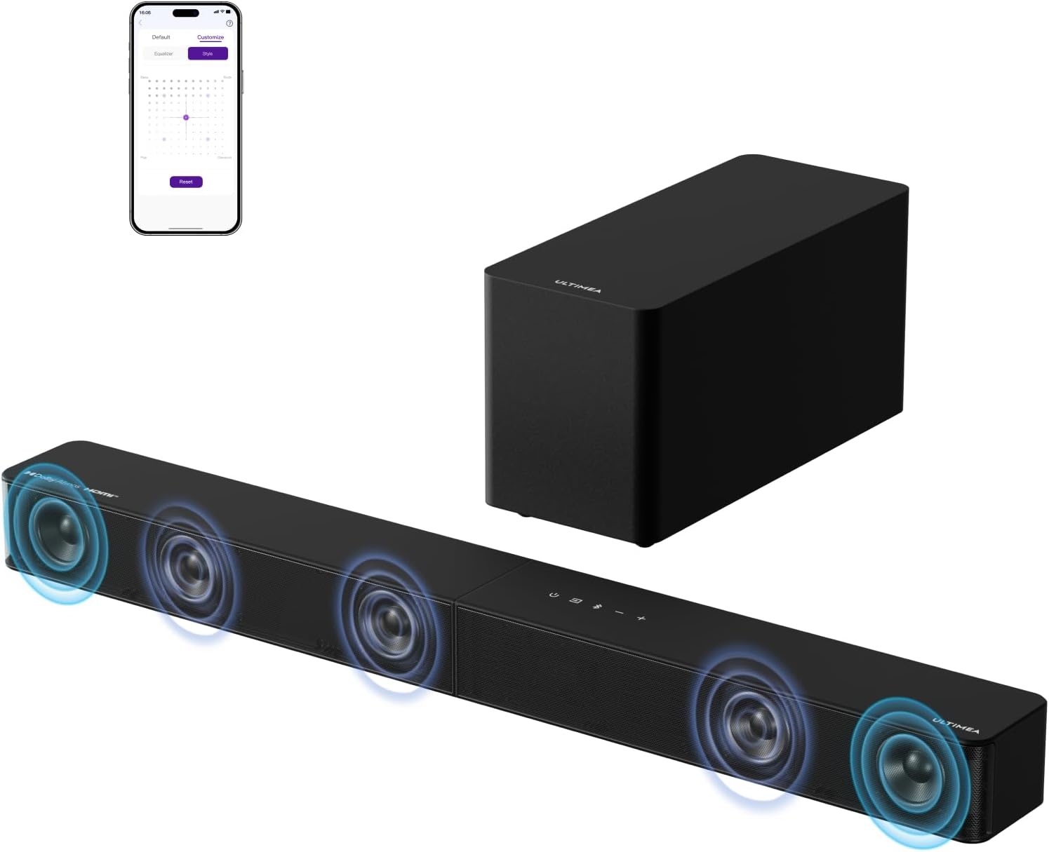 ULTIMEA Poseidon M60 5.1CH Surround Sound Bar System