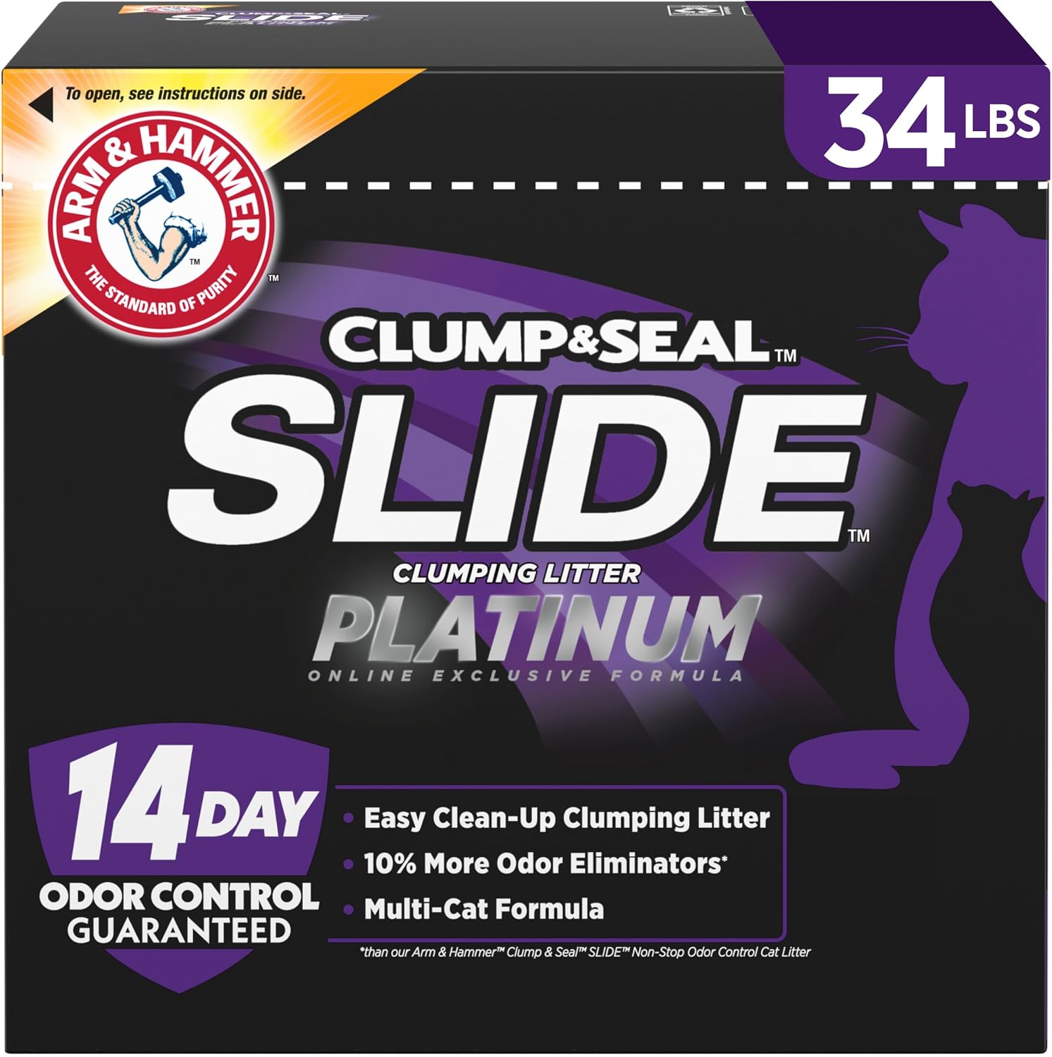 ARM & HAMMER Slide Platinum 고성능 응고형 고양이 모래