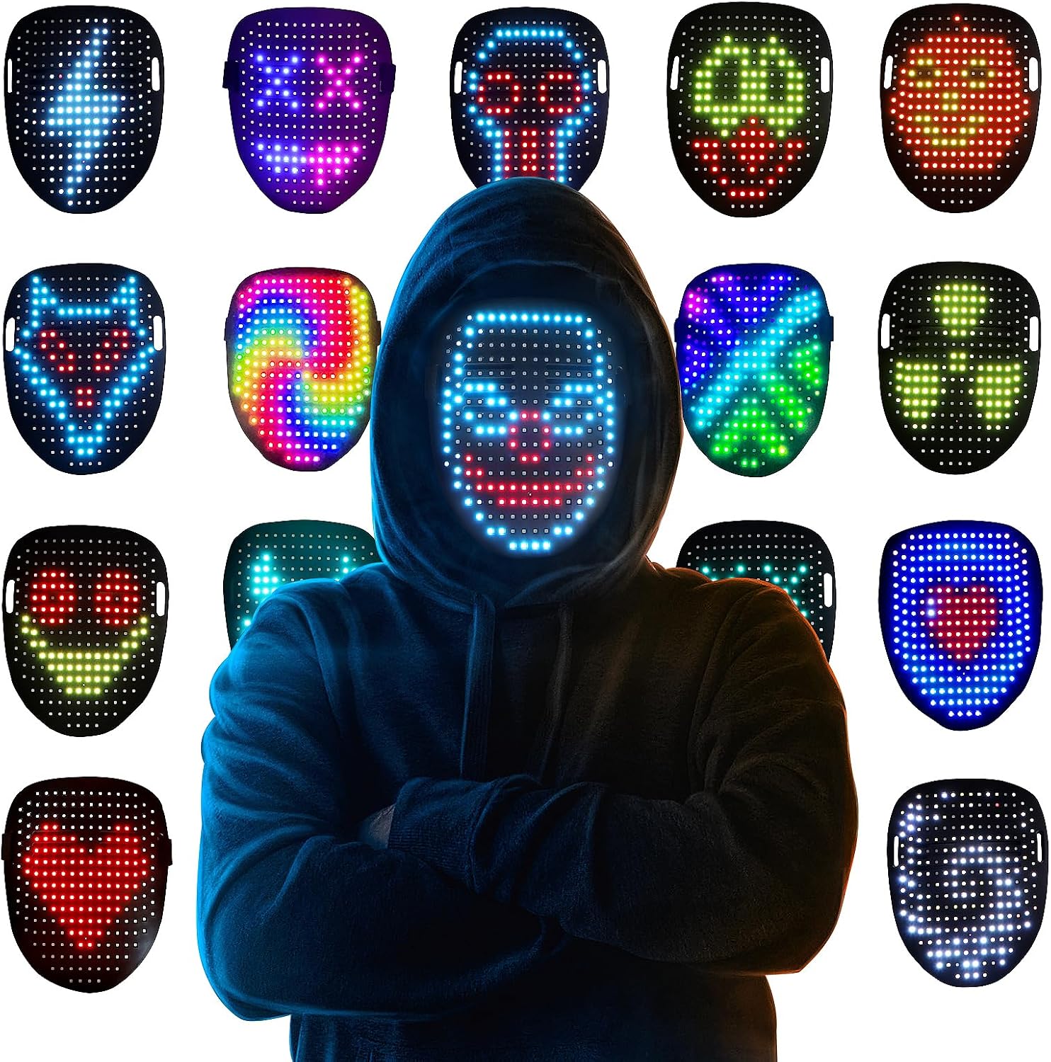 LED Light Up Mask with Gesture Sensing, 어린이용 장난감 선물