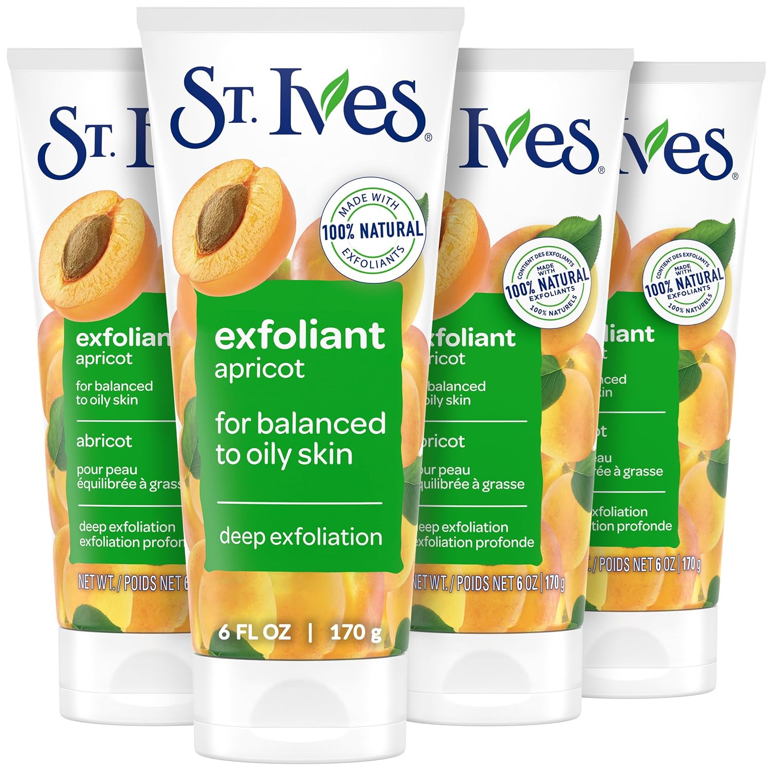 St. Ives Fresh Skin Apricot Face Scrub 4개 묶음