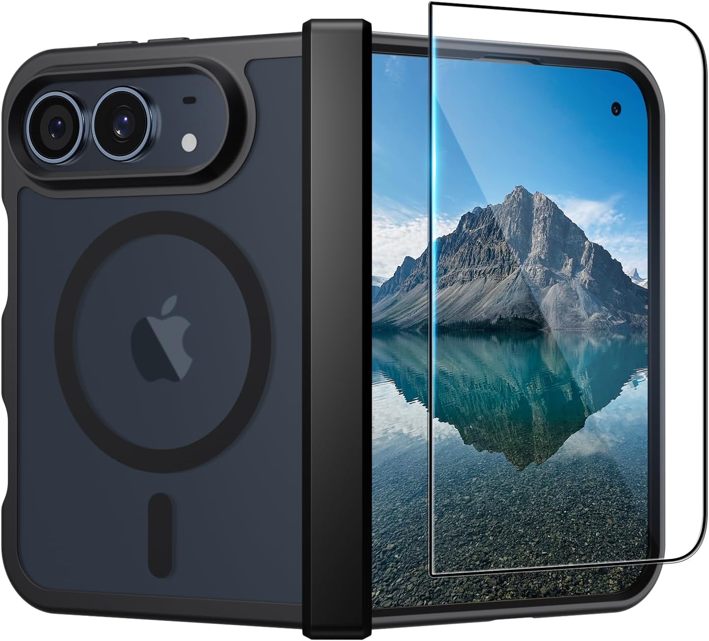 SUPFINE iPhone Duo용 마그네틱 케이스 블랙