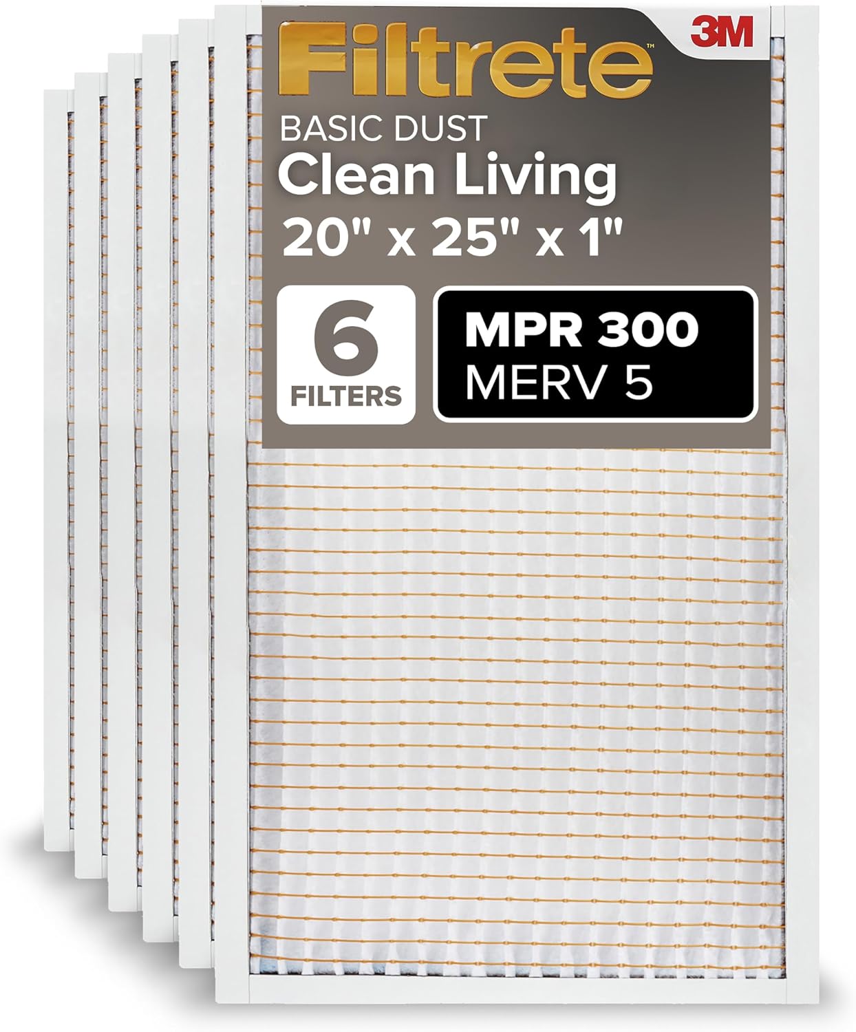Filtrete 20x25x1 공기 필터 6팩