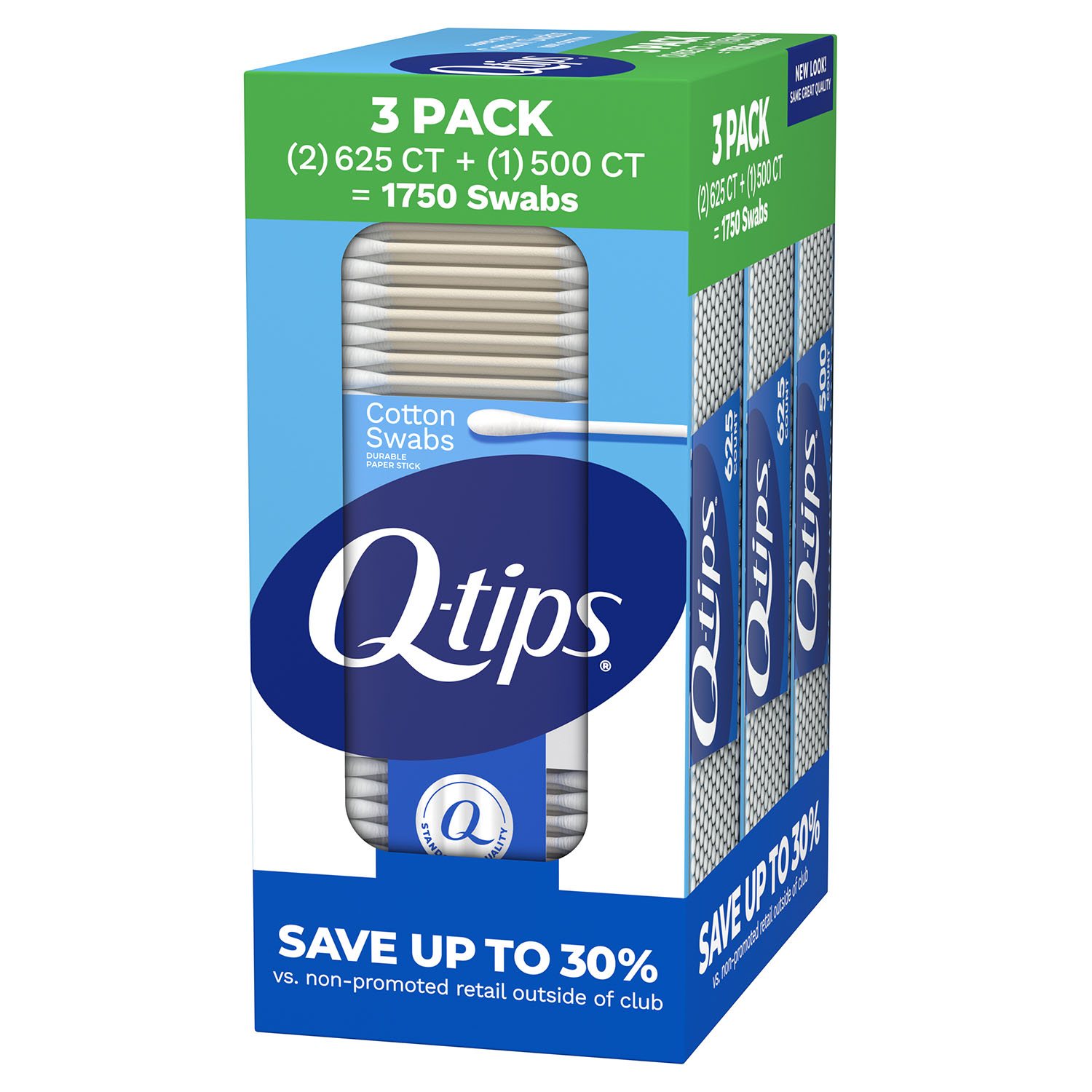Q-tips 면봉 1750개입 3팩 세트