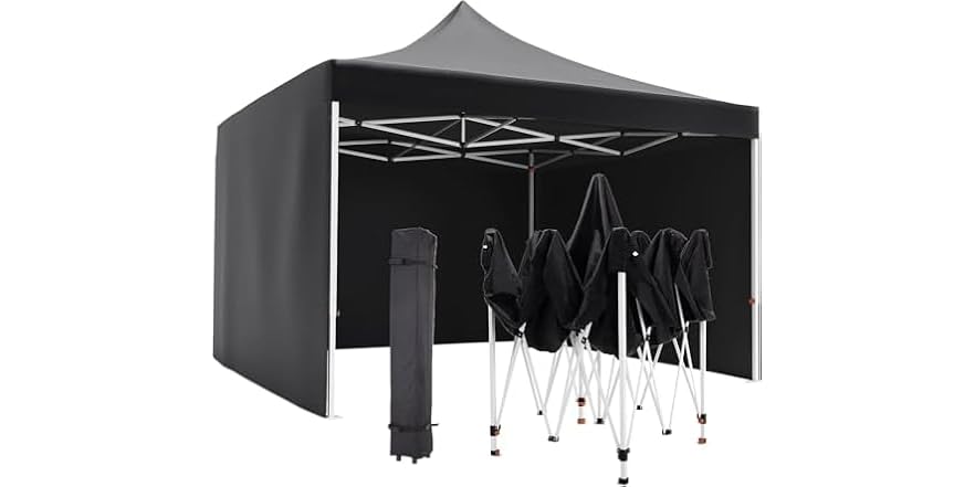 10FTx10FT 팝업 방수 방풍 및 UV 차단 캐노피